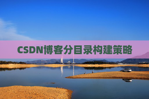 CSDN博客分目录构建策略