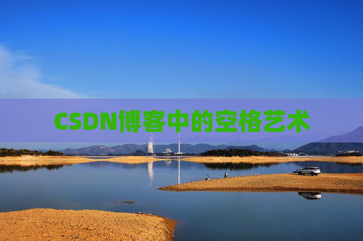 CSDN博客中的空格艺术